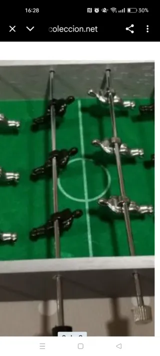 Mini futbolín de mesa