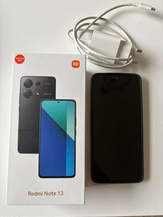 Xiaomi Redmi Note 13 Negro con cargador y funda
