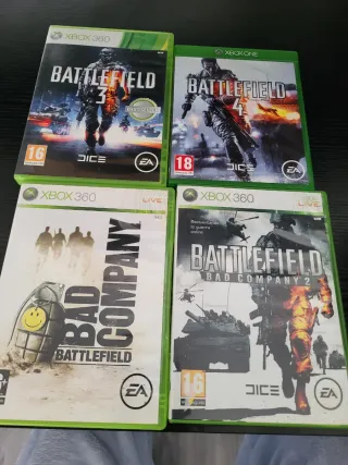 Lote 4 Juegos Battlefield Xbox 360/One
