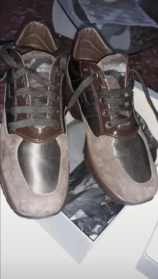 Scarpe Hogan donna marrone/grigio