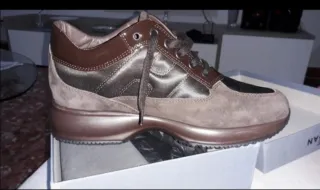 Scarpe Hogan donna marrone/grigio