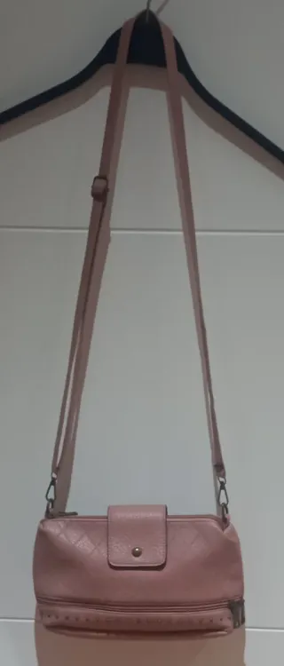 Bolso rosa bandolera