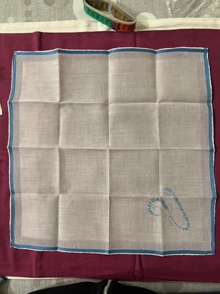 Lotto 4 Fazzoletti Ricamati Anni '50