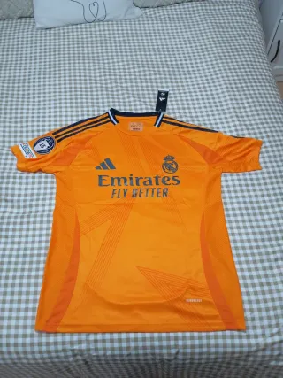 Camiseta Real Madrid Adidas Talla M Naranja