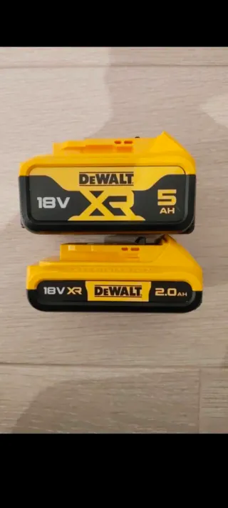 Pack 2 Baterías DeWalt 18V (2Ah y 5Ah)