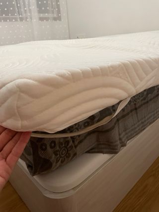 Bases de sommier + topper visco elástico