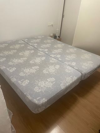 Bases de sommier + topper visco elástico