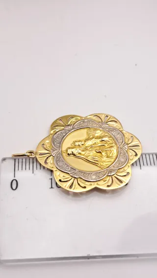Medalla Virgen  Oro 18k