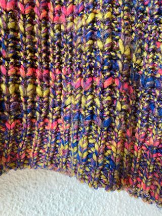 Jersey cuello alto multicolor