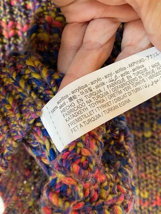 Jersey cuello alto multicolor