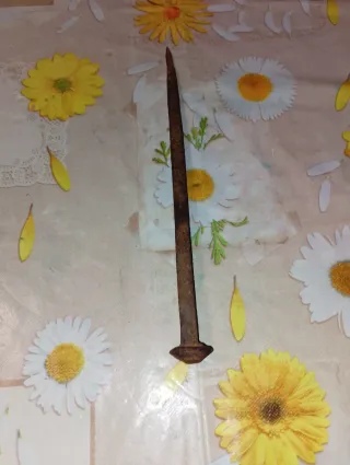 Chiodo antico in ferro battuto