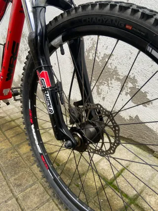 Bicicleta Montaña Rueda 24 Roja