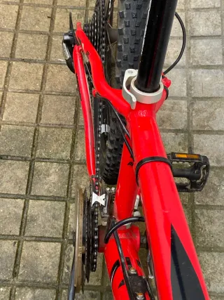 Bicicleta Montaña Rueda 24 Roja