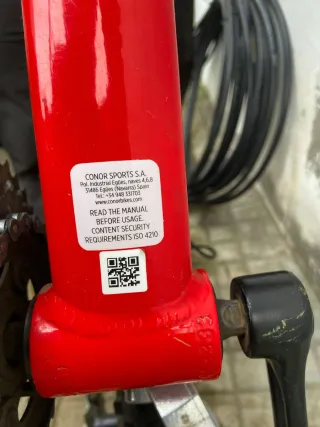 Bicicleta Montaña Rueda 24 Roja