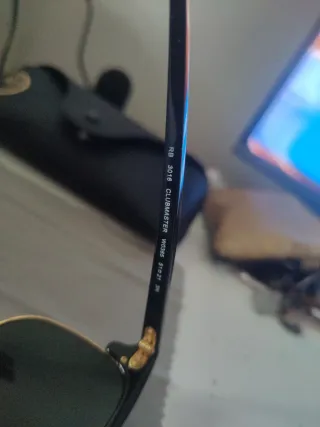 Gafas Ray-Ban Clubmaster Negro/Dorado