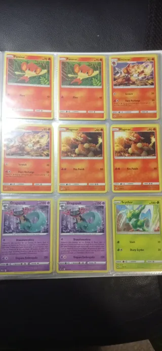 Lote de cartas Pokémon