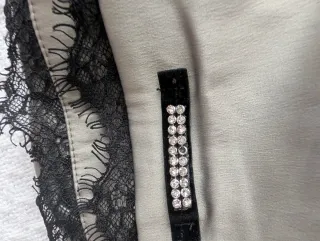 Corsé BSB gris con encaje negro