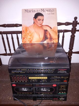Radio Tocadiscos Midicadena Vinilo Vintage