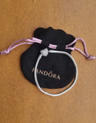 Pulsera Pandora Corazón Brillante