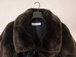 Bolero Zara Basic pelo sintético marrón