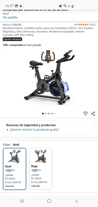 Bicicleta Estática Spinning Nueva.