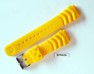 AMARILLO NUEVO PARA SEIKO GOMA CORREA PADI ONDA