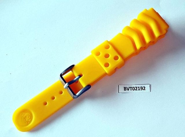 AMARILLO NUEVO PARA SEIKO GOMA CORREA PADI ONDA