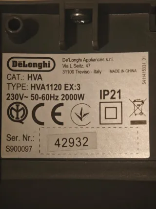 CALEFACTOR DELONGUI NUEVO 2000W SIN ABRIR