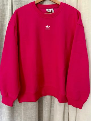 Sudadera Adidas oversize fucsia
