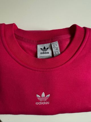 Sudadera Adidas oversize fucsia