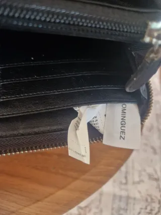 Cartera Adolfo Dominguez Negra Piel Serpiente