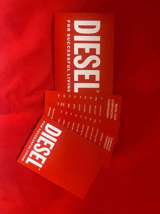 Borsa a spalla Diesel 1DR nera e argentata ORIGINALE