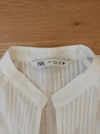 Blusa Zara Talla M Bordada