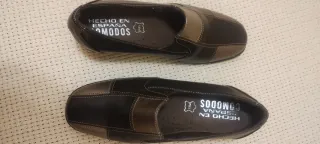 Zapatos mujer piel marrón talla 36