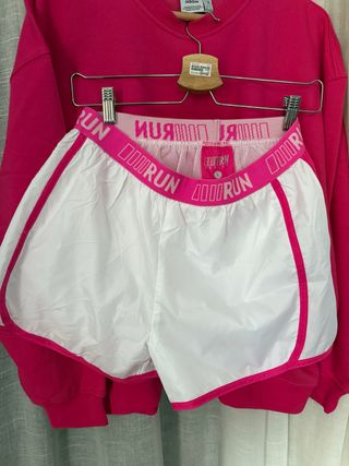 Pantalón corto running Adidas blanco Talla L