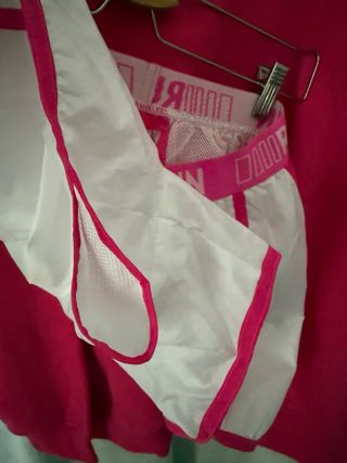 Pantalón corto running Adidas blanco Talla L