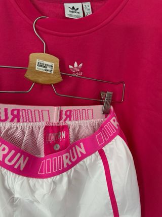Pantalón corto running Adidas blanco Talla L