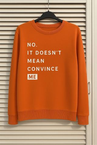 Sudadera Sueter Shana Naranja Letras Talla M nueva