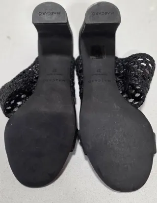 Sandalias Mascaró Negras Tejidas