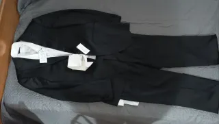 Traje de ceremonia hombre negro y blanco