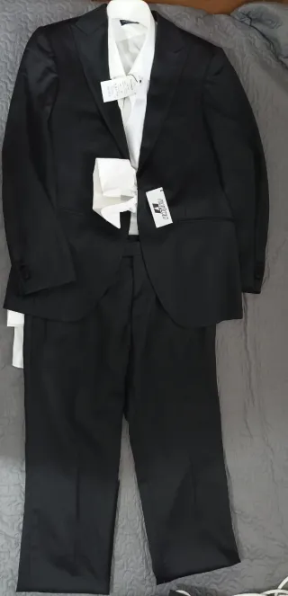 Traje de ceremonia hombre negro y blanco