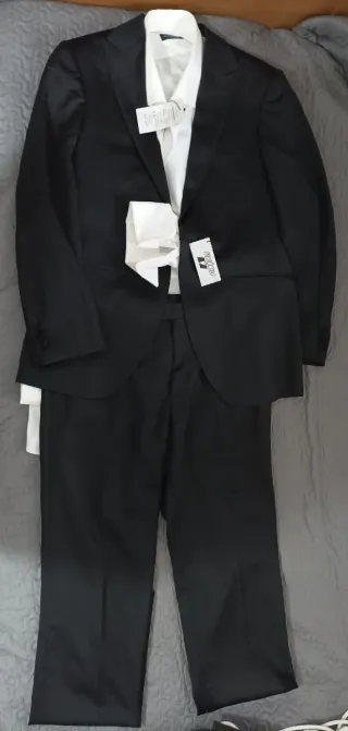 Traje de ceremonia hombre negro y blanco