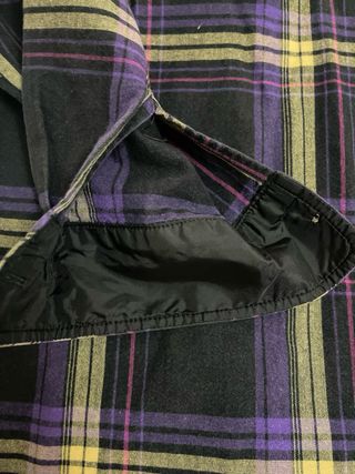 Camisa Carhartt xadrez roxa e preta