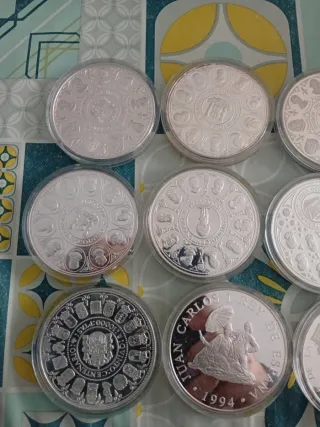 Lote 10 Cincuentines Plata- 50 onzas plata