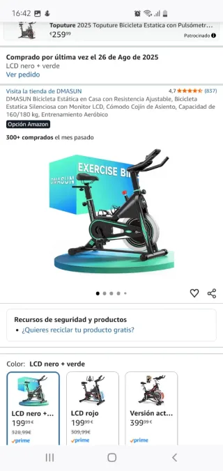 Bicicleta Estática DMASUN. Spinning. NUEVA 100%.