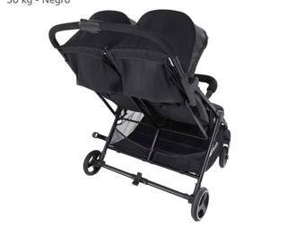 Carro Gemelar Doble Negro