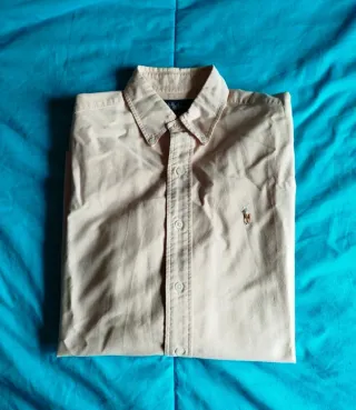 Camisa Ralph Lauren naranja pastel