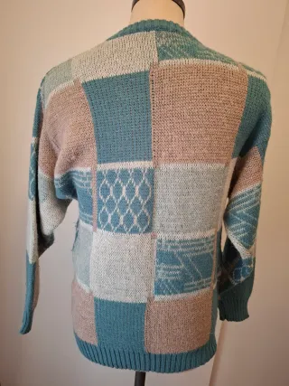 Maglione Vintage Patchwork Lana