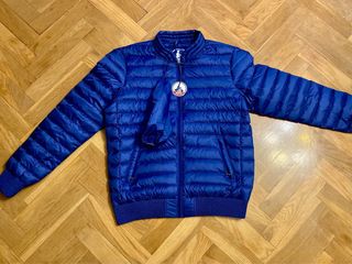 Abrigo Plumad Jott Jordan Azul - Talla L Nuevo
