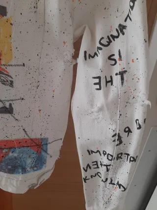 Cazadora Zara Blanca Talla S